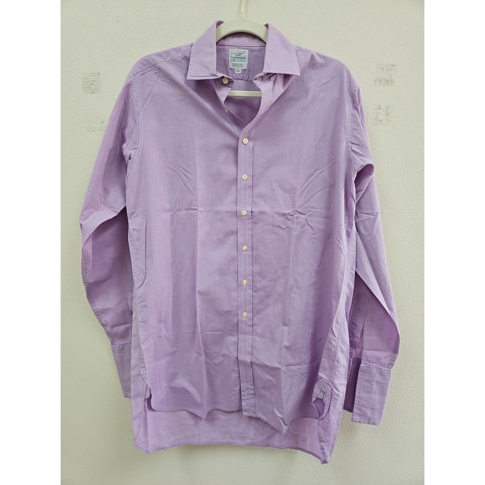 HACKETT LONDON   Size 15  Stretch Long Sleeve Button Up Shirt Size M